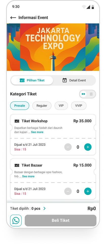 List Tiket